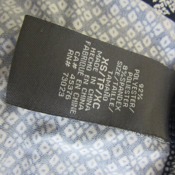 Faux Wrap Dress -Elegant pattern (Blue White) - Wrinkle free - Stretch and comfy - Picture 8 of 8